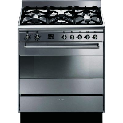Smeg SUK81MFX8 80cm Single Cavity Duel Fuel Range Cooker in Stainless Steel Smeg SUK81MFX8 80cm Single Cavity Duel Fuel Range Cooker in Stainless Steel